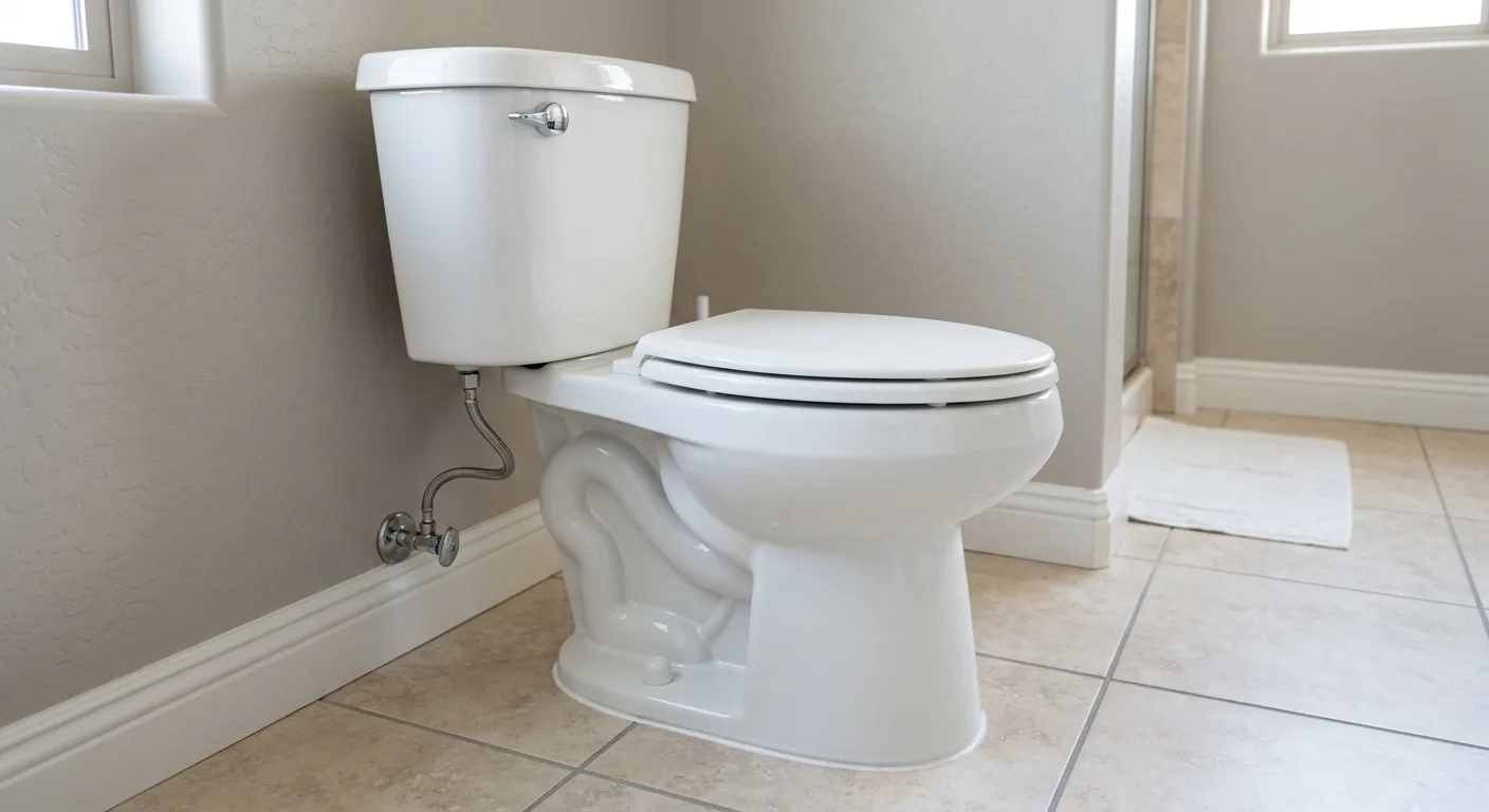 closet flange and supply line inspected before a Peoria toilet installation